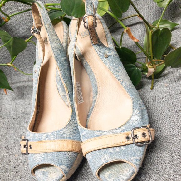 Ugg Baby Blue Wedges - Picture 2 of 5